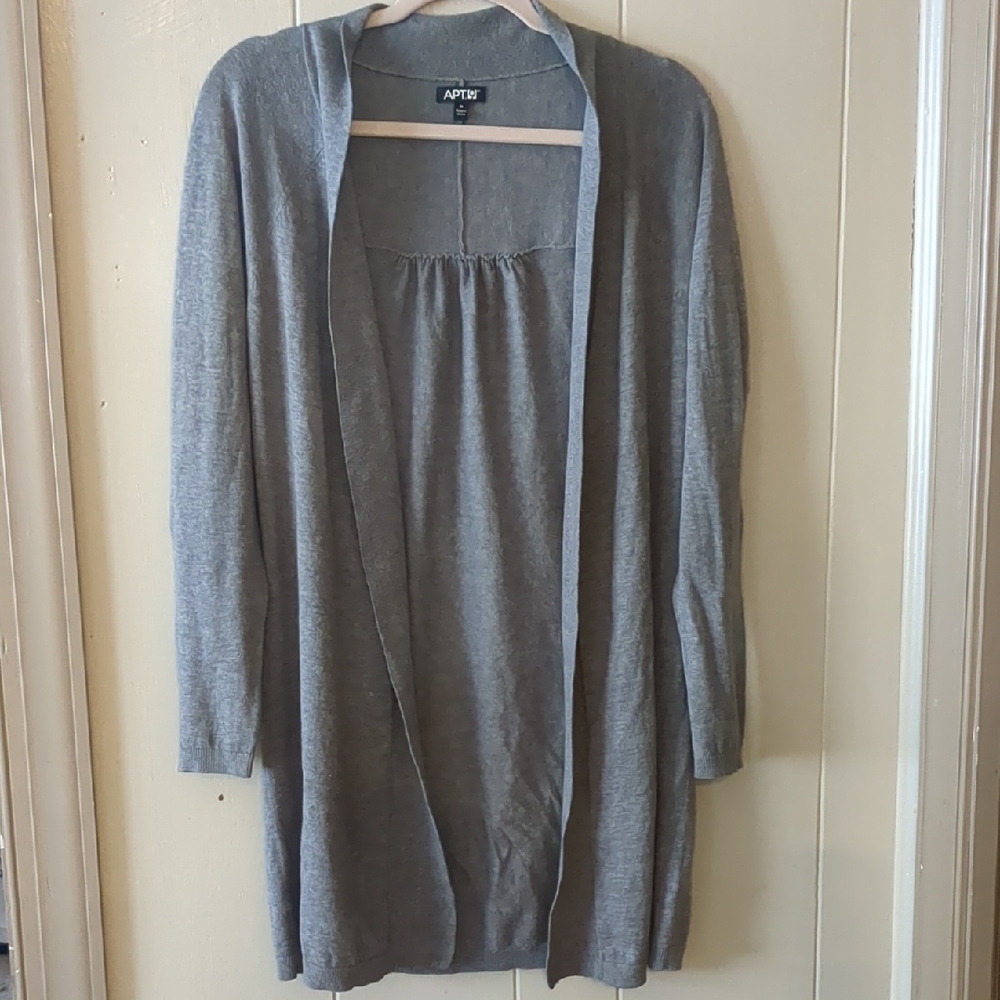 Apt. 9 Women's Heather Gray Cardigan
